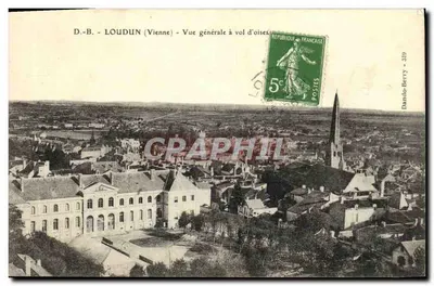 Loudun (Vienne) — Vista geral aérea — Danto-Berry - 219