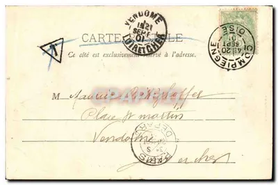 Compiègne - Zamek - Pokój spania Napoleona III — Deceilla, Compiegne, n°39 — Rewers