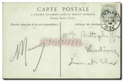 Zamek w Compiègne — Pokój Toaletowy Imperatorki — Collections ND Phot — Rewers