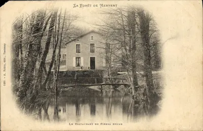 A Floresta de Mervent — O Restaurante de Pierre Brune — A. Robin, editor Fontenay, n° 1481