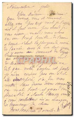 Mouchamps — O Colombier — As Tumbas de G. Clémenceau e de seu Pai — Verso