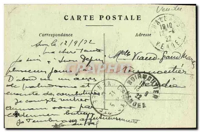 Kasteel van de Il van Noirmoutier — Uitgave Martin-Bertrand, Noirmoutier — Achterkant
