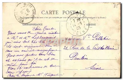Noirmoutier — Avenida dos Suspiros — editor não identificado — Verso