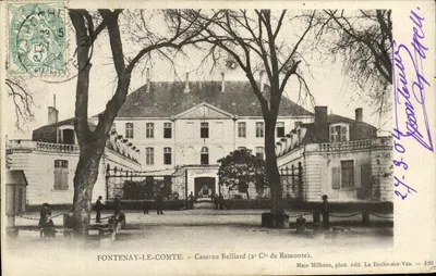Fontenay-le-Comte — Casa Belliard (2e Cie de Remonte) — Sra. Milheau, fot. edit. La Roche-sur-Yon — n° 420