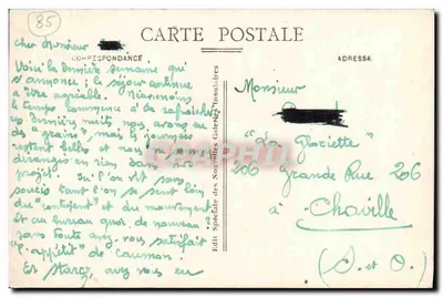 Ilha de Yeu (Vendée) - Anse du Pissot — Editora Especial das Novas Galerias — Verso