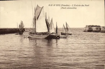 Ilha de Yeu (Vendée) - A Entrada do Porto (Port-Joinville) — Edição das Novas Galerias Insulares