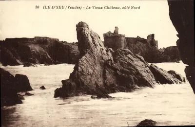 Ilha de Yeu (Vendée) - O Velho Castelo, lado Norte