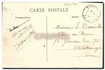 St-Gilles-Croix-de-Vie — Efeito de onda perto das rochas de Pilours — Artaud Nozaïs, Nantes, n°52 — Verso