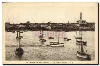 Croix-de-Vie (Vendée) — Vista geral do Porto — Fototypia A. Bruslafy, n° 18