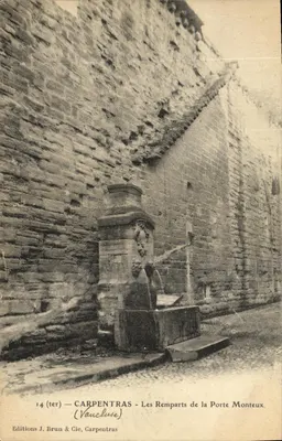 Carpentras — Os Muros da Porta Monteux — Edições J. Brun & Cie, Carpentras