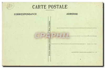 Avignon — Vista general del Palacio de los Papas y de la Catedral de Nuestra Señora de los Dominicos — Edición M.F.B. Colección J. Arlaud — Reverso