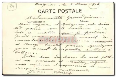 Avignon — Pałac Papieski — Wydawnictwo P. D. — Rewers