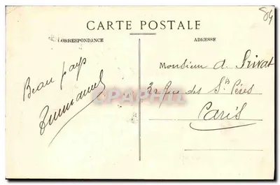 Avignon — O Palácio dos Papas — Ed. Préval, Avignon — Verso