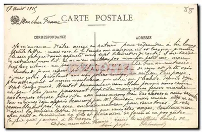 Vicino al Colle B — I Colli delle Vosgi — Ad Weich, Saut Ute N° 3537 — Verso