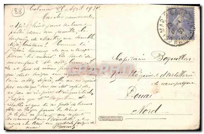 Ruínas de Drelstein — Mittel-Vogesen — editor H. Maass & Cie, Tiefenbruch (Haut-Rhin) — Verso