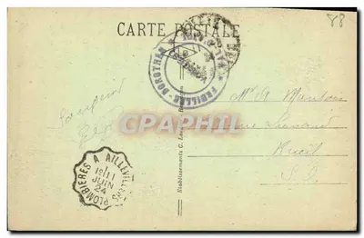 Duża taras na Feuillée-Dorothée-Hotel — Paryż — wydawca nieznany, nr 99 — Rewers