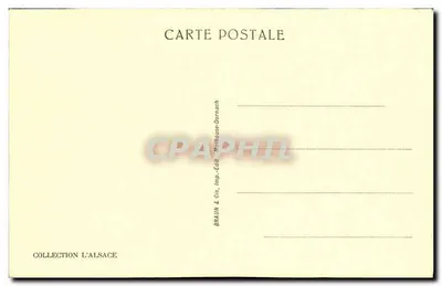Lac des Perches — paisagem montanhosa com cabras — Coleção L'Alsace, editor Braun & Cie, Dornach — Verso