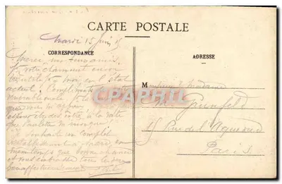 Vale de Celles (Vosges) — Monumento dos Mobiles mortos na Batalha de Lajus (1870) — C. Chalume, editor, série não visível — Verso
