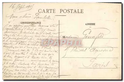 Vale de Celles (Vosges) — A Roche du Pilier — C. Thomas, editor, Celles-sur-Plaine — Verso