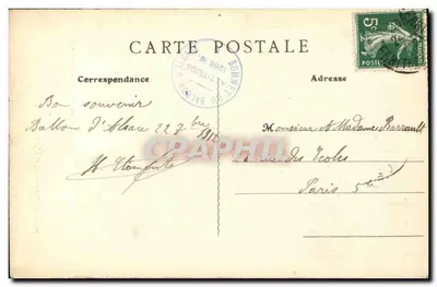 Estatua de Joana d'Arc — Ballon d'Alsace — por Mathurin Moreau — Verso
