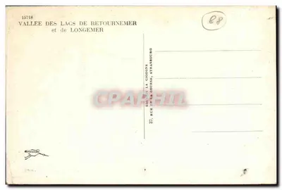 Wąwóz jezior Retournemer i Longemer — Wydawnictwo La Choisne, Strasbourg — Rewers