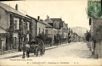 Remiremont — Faubourg de Plombières — Phototypie Daniel Delbey, Mirecourt