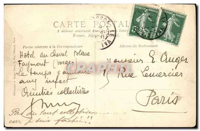 Val d'Ajol — Hérival — Collection Heymann, Nouvelle édition — Rewers