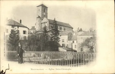 Neufchâteau — Igreja de São Cristóvão — Imp. Ad. Welch, St-Dié, N° 973 (Depositado)