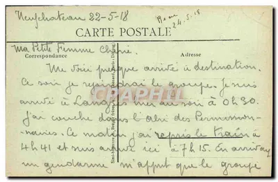 Neufchâteau — Castelo de Bourlemont — Edição Beaucolin — Verso