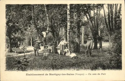 Estabelecimento de Martigny-les-Bains (Vosges) — Um canto do Parque — Editor: Rocquer Dubois