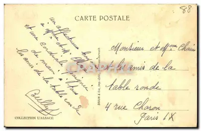 Le Hohneck (Alt. 1366 m.) — vista panorâmica — Braun & Cie, Nîmes-Dornach — Verso