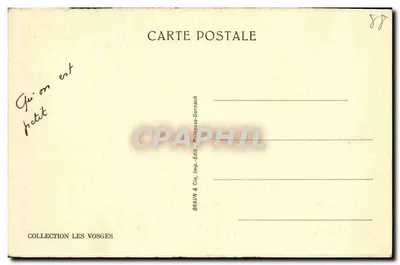 Bussang — Source de la Moselle — Braun & Cie, Dornach — Verso