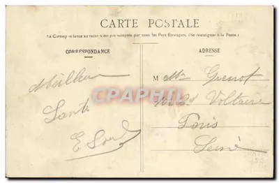 VITTEL — Aleja Parku — Widok z Tarasy Kasyna — Fototypia Paul Testart, Epinal — Rewers
