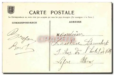 Epinal — Skały na trasie do Archettes — Galerie Réunies de l'Est, wyd. Epinal, nr 23 — Rewers
