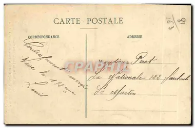 Les Roches du Diable (Côté Ouest) — près le Col du Ht-Jacques et de la Route de Bruyères à St-Dié — Édition Guerre-Briot, Bruyères — Rewers