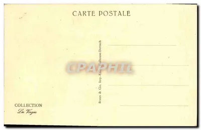 Wejście do klasztoru z katedry — Saint-Dié — Wydawca Braun & Cie, Drukarnia Dornach — Rewers