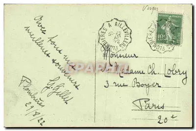 Plombières-les-Bains — ogólne widok z północy — Collection P. Daroçh, Agence de location — Rewers