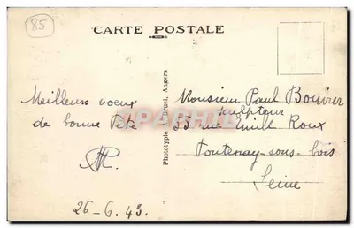 Les Sables-d'Olonne (Vendée) — Piękny kąt portu — A. B. — Rewers