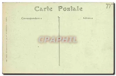 Les Sables-d'Olonne — A Ponte em Um Dia de Tempestade — JND No. 119 — Verso