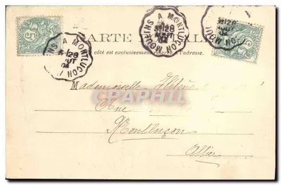 Les Sables-d'Olonne — De vesting van Sint-Nicolas — Collectie L. Amiand, N°3622 — Achterkant