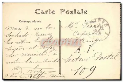 Les Sables-d'Olonne — Indo ao Casino dos Pinheiros — ND. Fot. — Verso