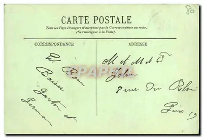 Bois de Cise — Os Chalets — LL. — Verso