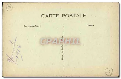 Davenescourt - Binnenkant van de Kerk (De Stoel) — Omliggende gebieden van Montdidier — Boekhandel L. Vallée, uitgever — Achterkant