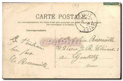Ault-Onival - Esplanada w kierunku Cayeux — Fot. H. Milan, ul. Boulguerue, Ault - Somma — Rewers