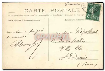Ailly-sur-Noye — Komenda policji — Wydawnictwo Longavesne, nr 194 — Rewers