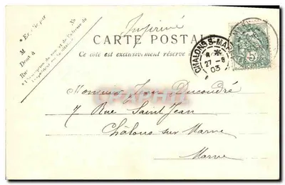 Mers-les-Bains — Promenade da Praia — V.P. Paris N° 55 — Verso