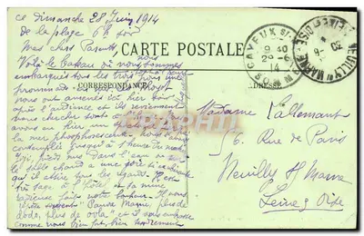 CAYEUX - Partida para a Passeio no Mar - LL — Verso