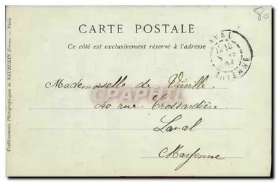 Omgeving van Arbreville — Rue, la Croix de Jérusalem — Librairie E. CLEAY, Abbeville — Achterkant