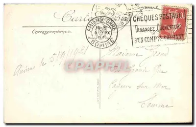 Amiens — A Catedral — editor Graphtil, n° 215 — Verso