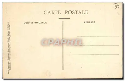 Amiens — Katedra — Fronton — Objectif Lacour-Berthiot, n°354, wydawca L.C. — Rewers